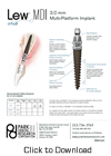Lew MDI Implant Quick Reference Guide